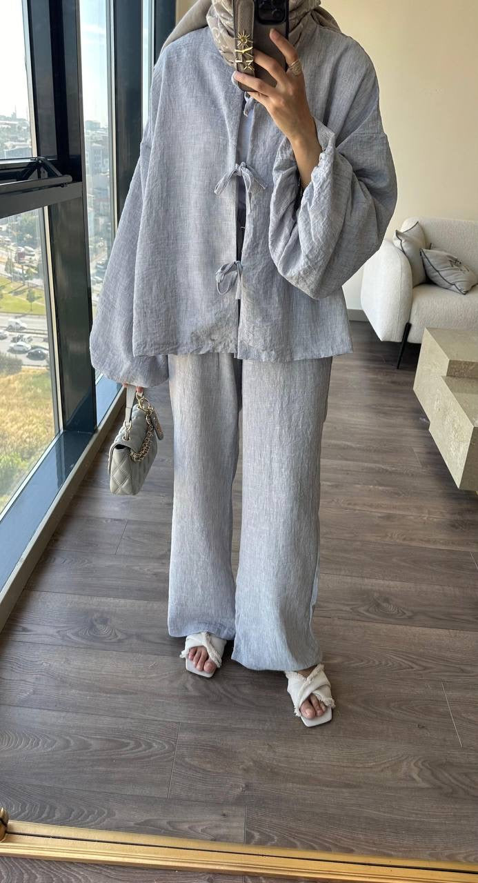 Light Grey Linen Set