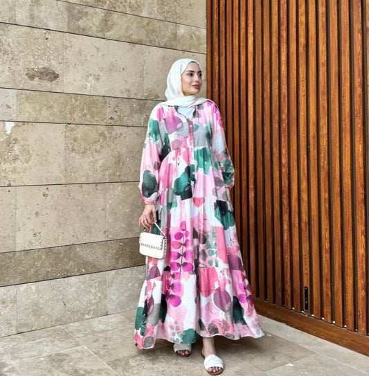 Vibrant Floral Dress
