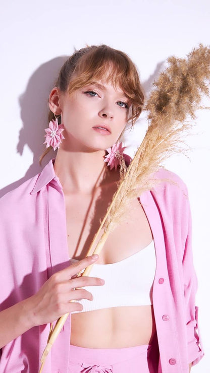 Pink relaxed summer set