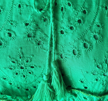 Green Laced Detailed Dress