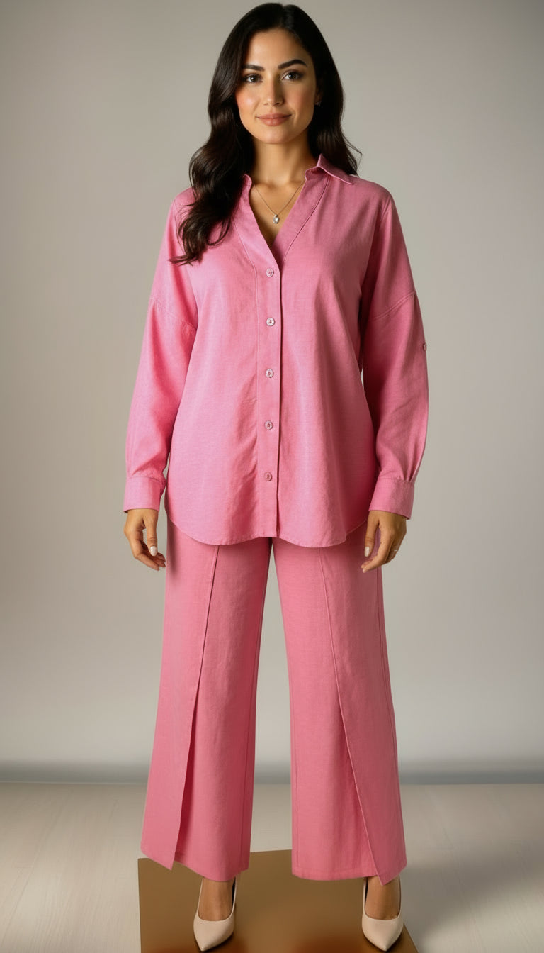 Pink relaxed summer set