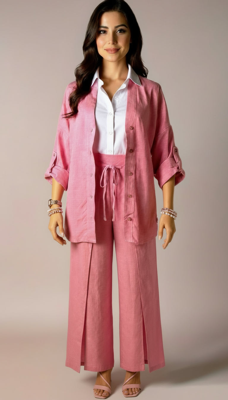 Pink relaxed summer set
