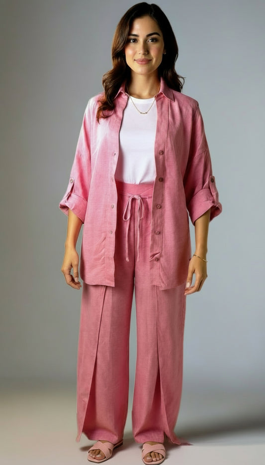 Pink relaxed summer set