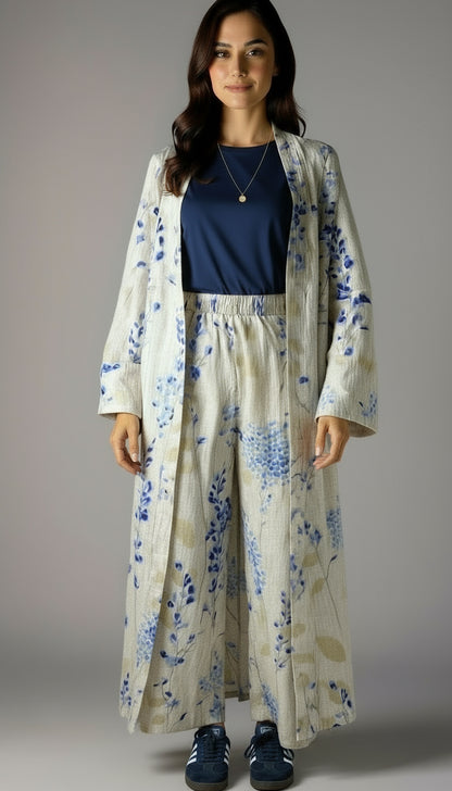 Matching set with vibrant floranl print