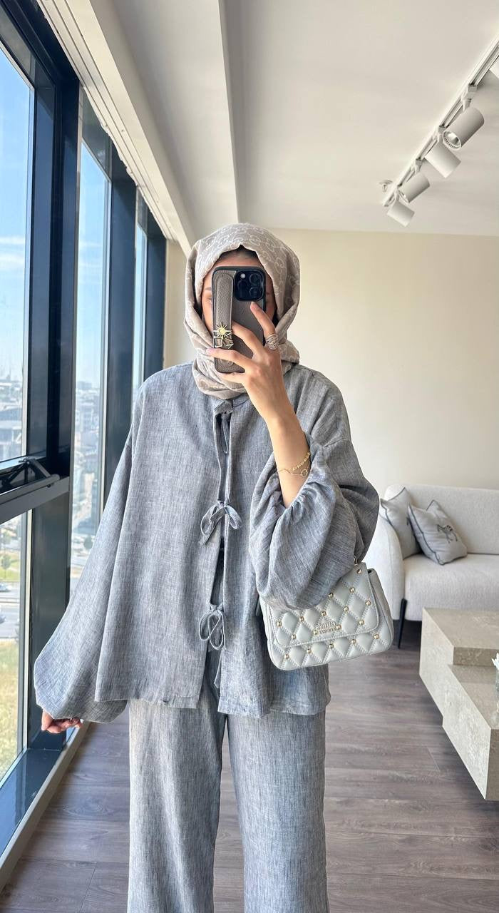 Light Grey Linen Set