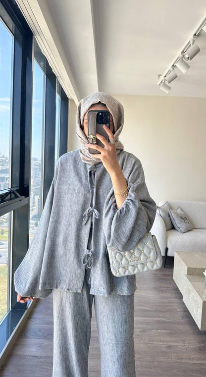 Light Grey Linen Set