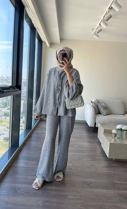 Light Grey Linen Set