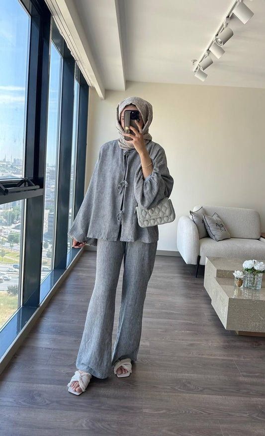 Light Grey Linen Set