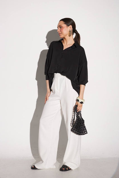 White loose fit Pants