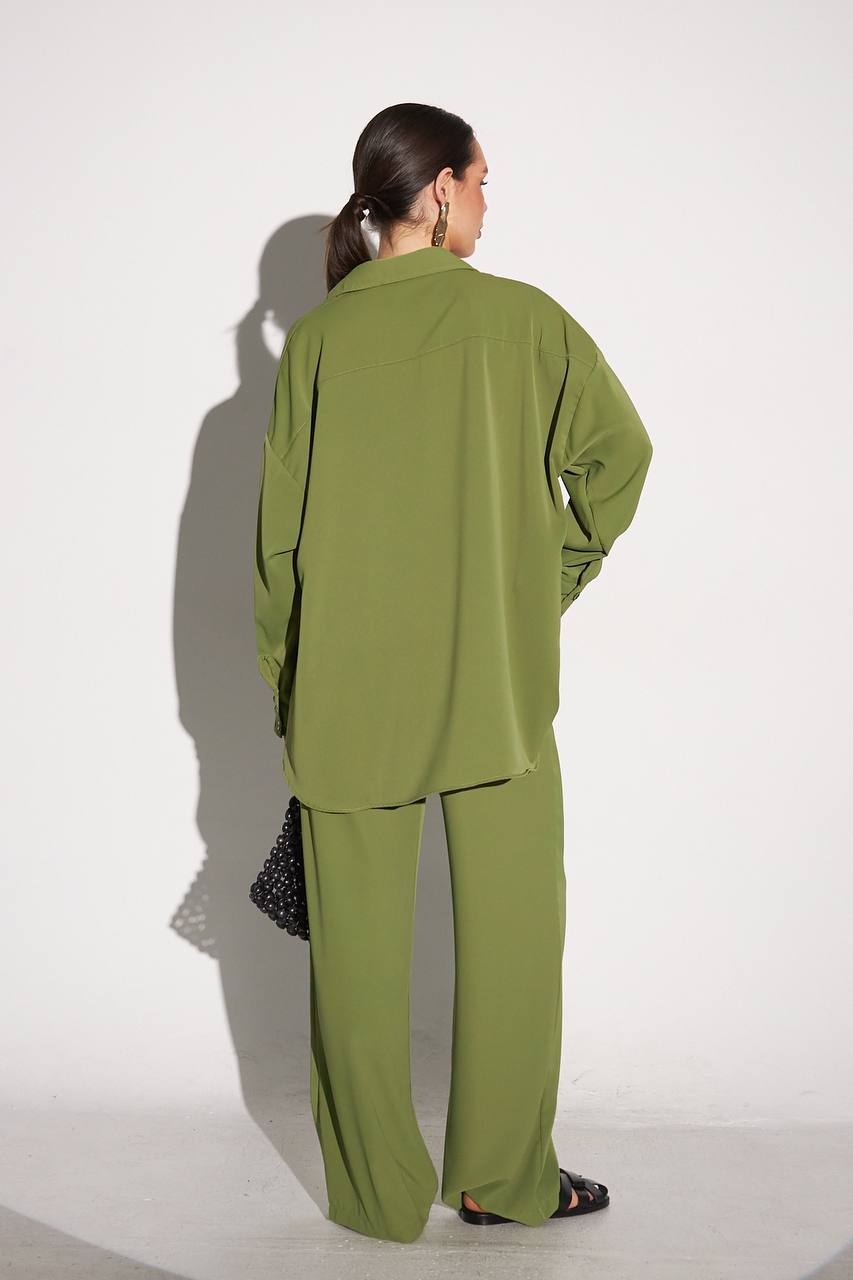 Olive Green Loose fit Set