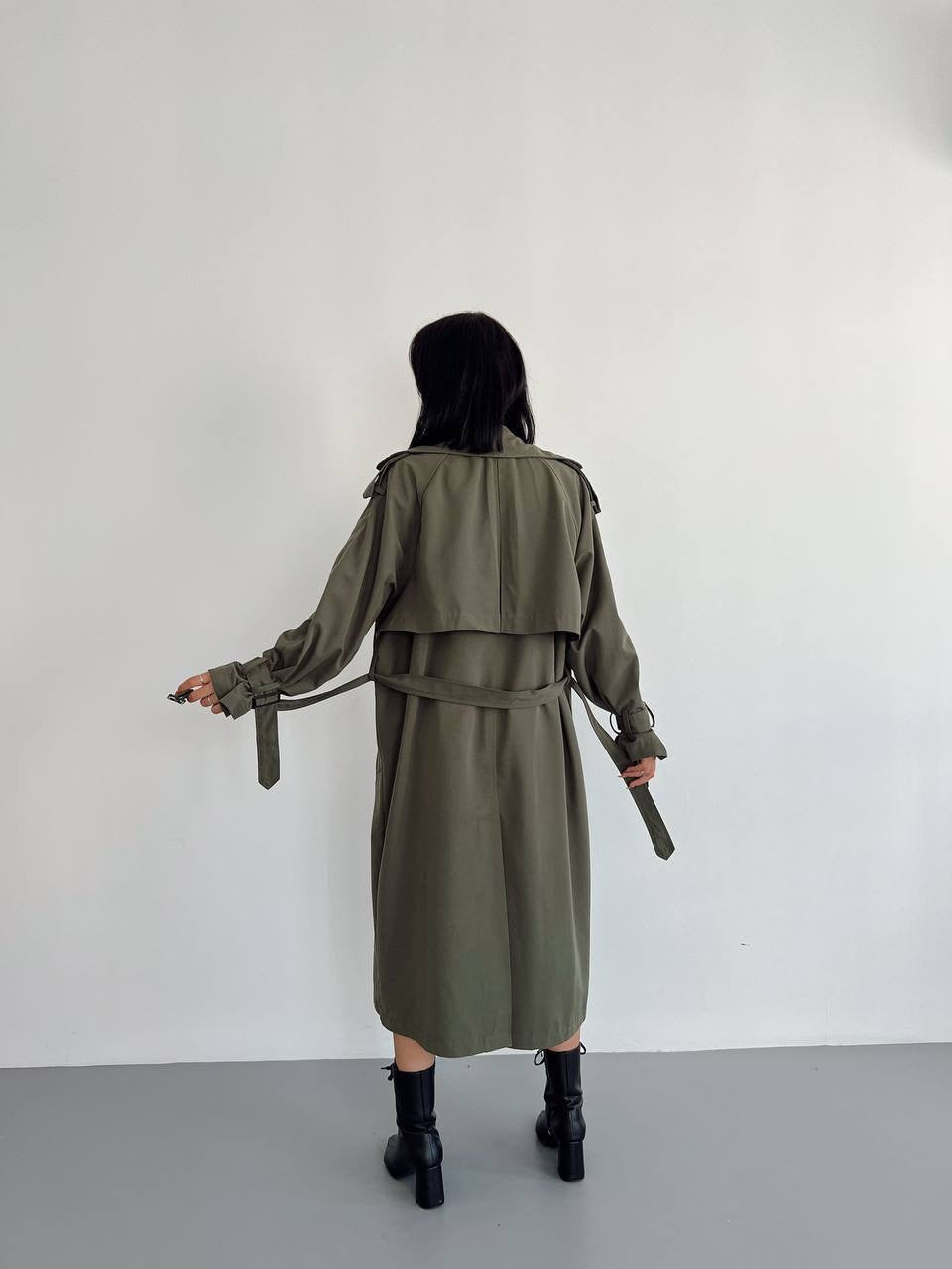 Trench Coat - Khaki Belted