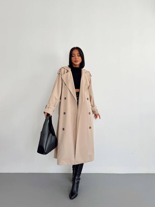 Trench Coat- Light Beige